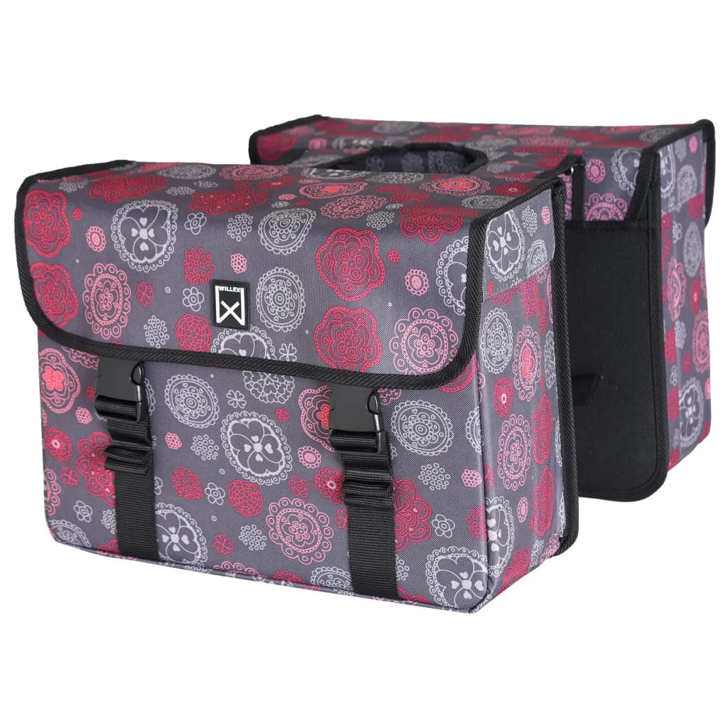 Willex Bicycle Double Pannier Cosmos 33L Grey and Red 18 Willex Bicycle Double Pannier Cosmos 33L Grey and Red